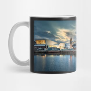 Liverpool skyline at night Mug